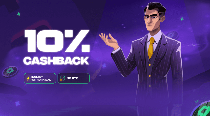 10% DI CASHBACK SETTIMANALE!